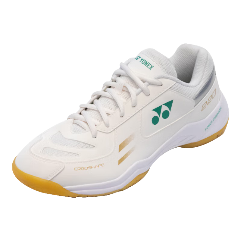 YONEX Badminton Shoes for Men And Women, Ultra-Light Breathable Shock-Absorbing Sports Shoes SHB220CR Beige Size 37