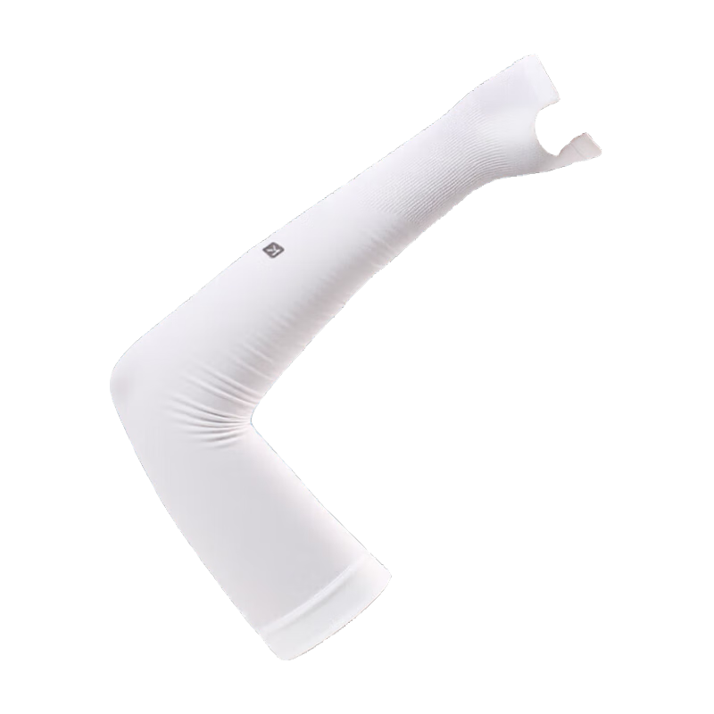 Keep Ice Silk Cooling Arm Sleeves for Men And Women, UV Protection Driving Cycling Arm Covers, Outdoor Sun Protection, White