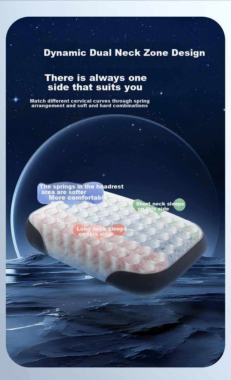 JaCe Memory Foam Pillow Spring Mattress Core Cervical Pillow Side Sleeping New Upgraded Anti-Snoring Adult-Specific Gift Box 14CM 11