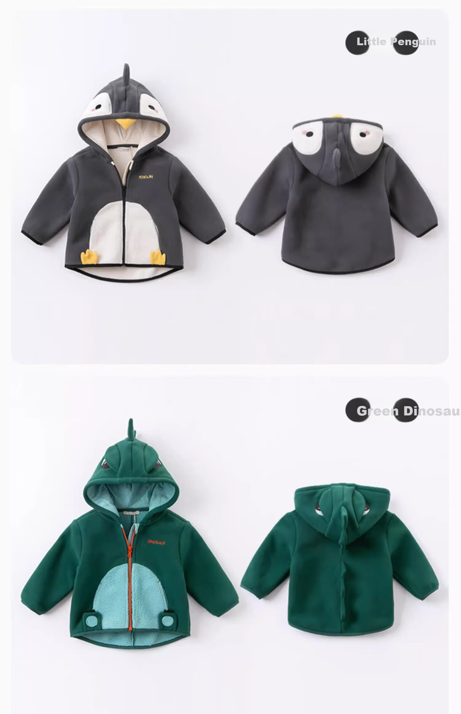 DAVE & BELLA Kids Fleece Jacket Autumn Winter Boys Girls Plush Baby Fleece Clothing DBX14462 19