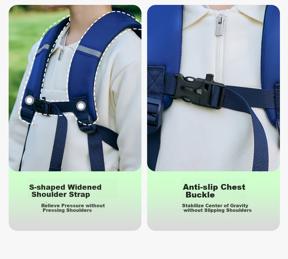 YEEHOO Children's Backpack, Casual Shoulder Bag for Primary And Secondary School Students, Lightweight Spine-Protecting And Load-Reducing Backpack for Boys And Girls 7