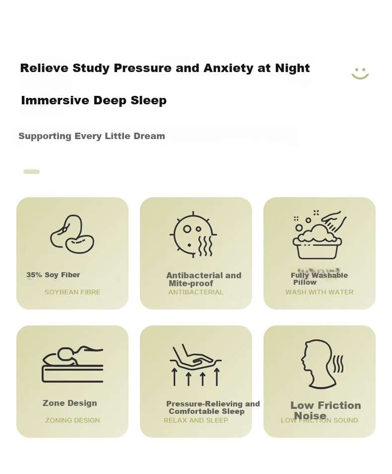 BEYOND Home Textile Student Dormitory Pillow Core, Breathable And Soft Children's Pillow Core, Student Pillow, Single Pack, Shuxiang 48*74cm 2