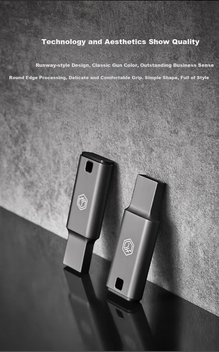 JD Original USB3.2 Dual-Head High-Speed Flash Drive, 128GB, Read Speed up to 150MB/s, Compact Portable Metal USB Stick 8