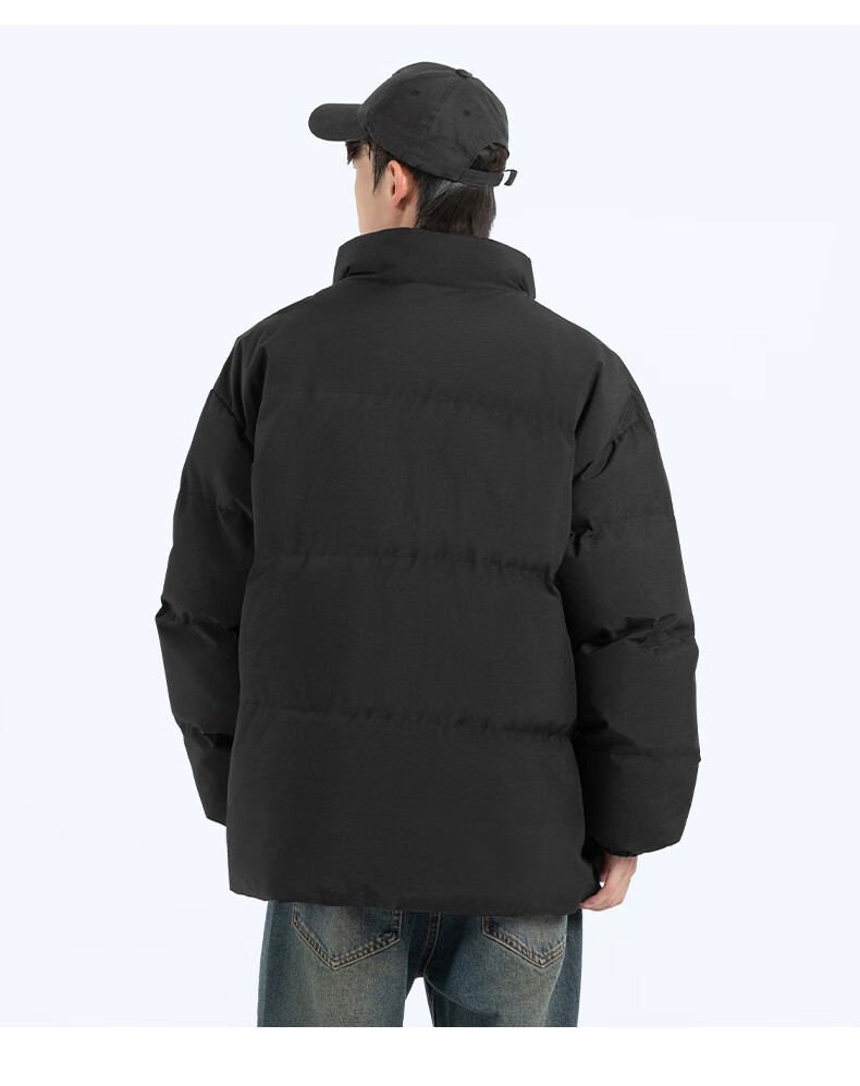 Warrior Men's Winter Thickened Warm Cotton Jacket Hooded Puffer Coat Outdoor Sports Cotton Coat 9