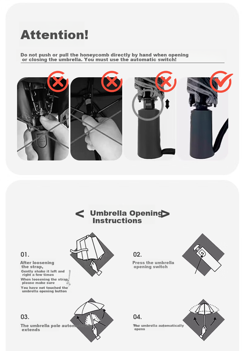 Wpc. Fully Automatic Sun Umbrella, Dual-Use for Sunny And Rainy Days, Black Rubber, Unisex Sun Protection Umbrella, Folding Business Umbrella, Portable, Compact Desig 13
