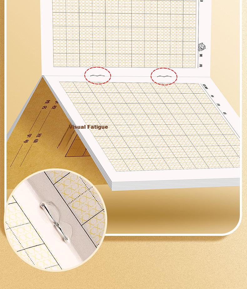 Kabaxiong Eye-Protecting Thick Pinyin Workbook for Homework, 36K/160 Sheets Nationwide Standard, Elementary School First And Second Grade, Kindergarten Transition Practice Book, Pinyin Workbook, Pack of 10, 8 Lines And 6 Columns 11