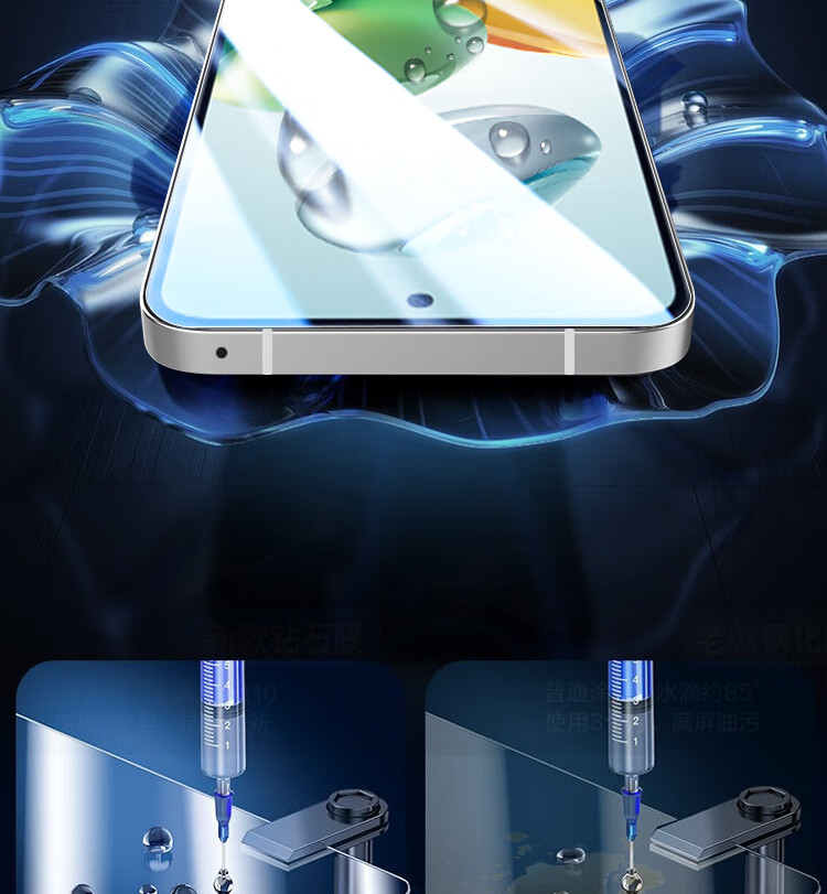 ESCASE Tempered Glass Screen Protector for Honor Play 60 Plus, Full Coverage Ultra-Thin HD Film, Shatterproof Anti-Fingerprint Protective Film for Honor Play 60 Plus Smartphone 5