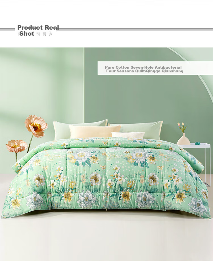 FUANNA Comforter, Spring And Autumn Double Size, All-Season Duvet Insert, Pure Cotton Fabric, Air Conditioning Quilt, Antibacterial, Approximately 6 Jin (3 Kg), 230×229cm 10