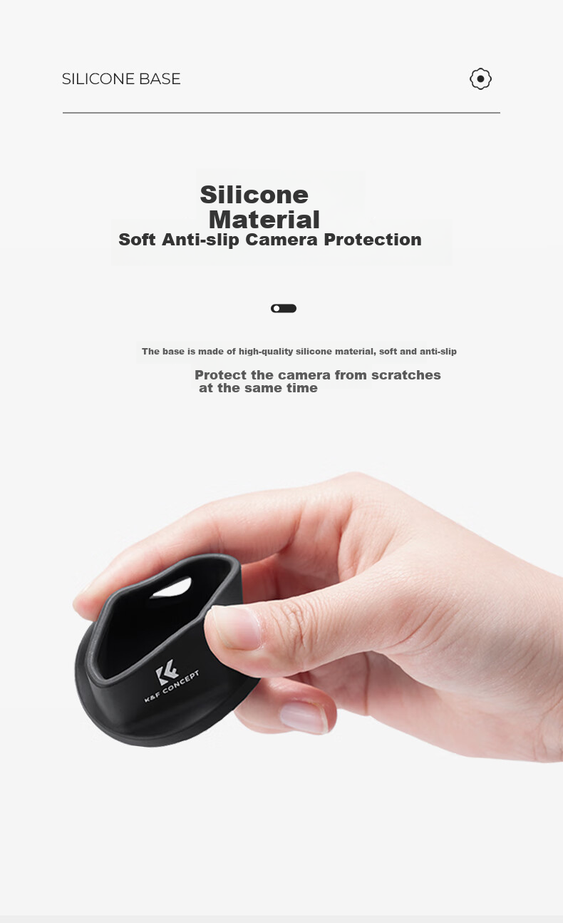 Zhuoer [Over 100K Sold Online] Protective Silicone Base Case for DJI Pocket 3 Camera, Camera Accessory 5
