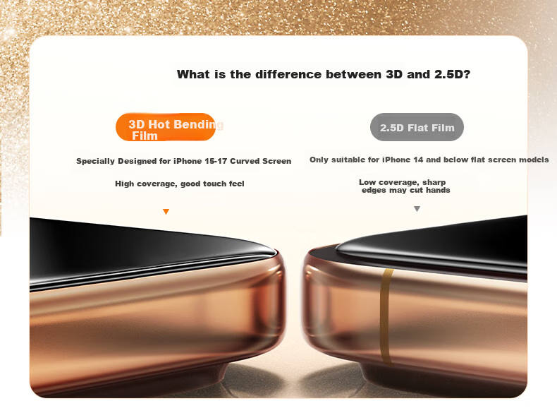 Baseus [3D Heat-Bent Zero-Feel Film + Ultra-Thin Non-Glare] IPhone 17 Tempered Glass Screen Protector, Full Coverage for Apple 17 Phone, HD Anti-Fingerprint Protective Film 15
