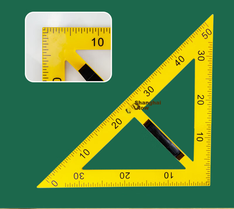 Shunjiang Magnetic Triangular Ruler, 45° + 60°, One Pair with Handles, Math Teaching Aid Storage Bag, Magnetic Triangular Ruler, Back-To Essential, Student-Friendly, Clear Scale Markings 5