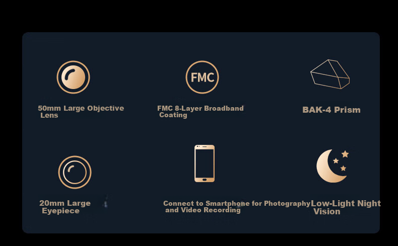 Jiapu High-Power Monocular Telescope HD Non-Military Night Vision 8000m Professional Outdoor Concert Phone-Compatible 7