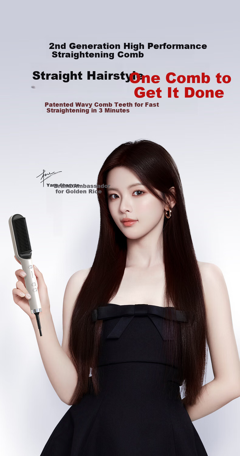 Jindao Hair Straightener with Clip, Inner Curling Iron, Flat Iron for High Crown, Frizz Control And Volume Styling, 30s Quick Heating, Constant Temperature Hair Protection KD380 White Portable National Day Gift Birthday Present 3