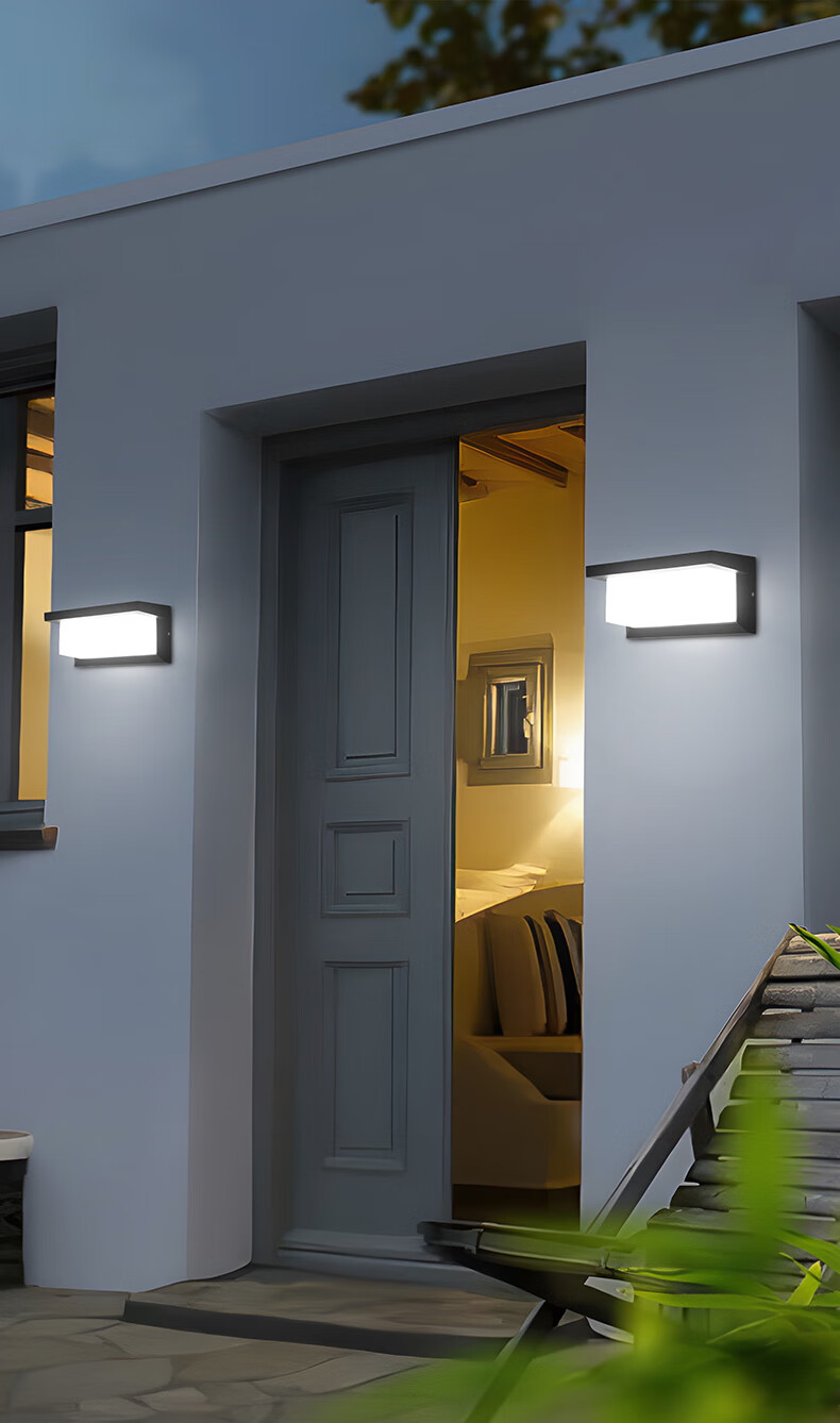 Zuoji Outdoor Wall Light JD Self-operated Staircase Corridor Villa Waterproof Balcony Outdoor LED Wall Lamp Modern Simple 25W Warm Light 12
