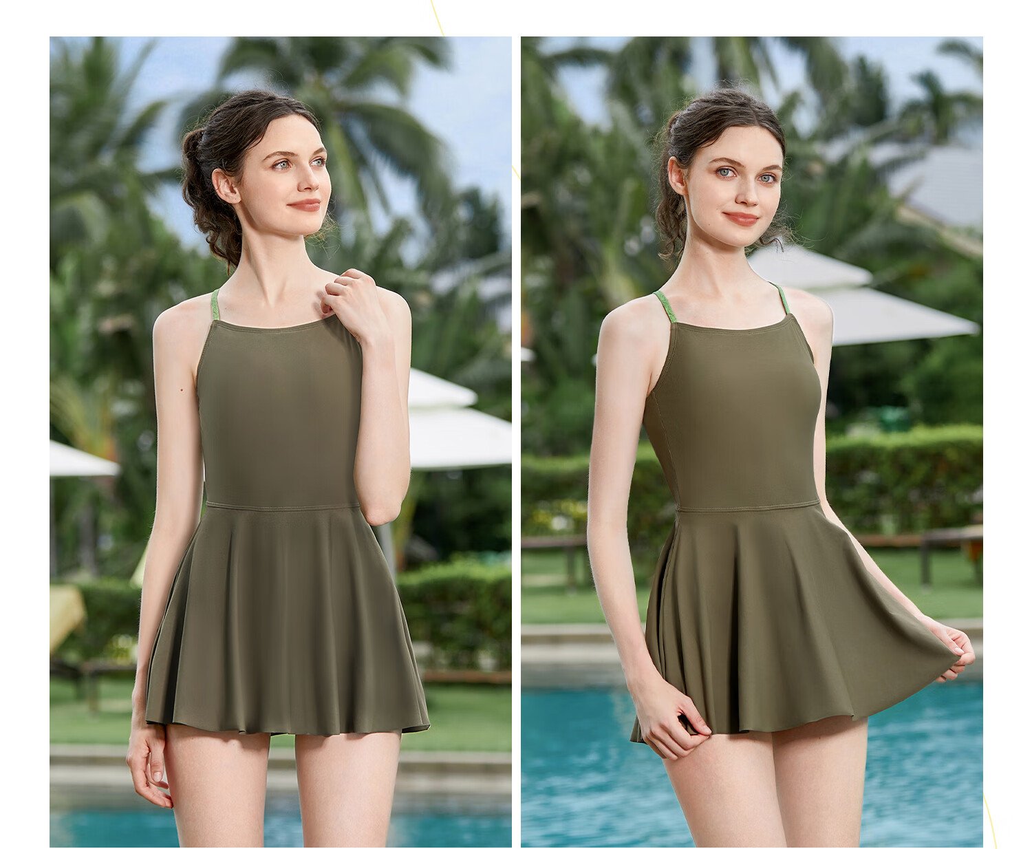 PULASSI Women's Premium Slimming One-Piece Swimsuit 2025 New Hot Spring Bathing Suit Exclusive for Swimming Pools JD Self-Operated 7