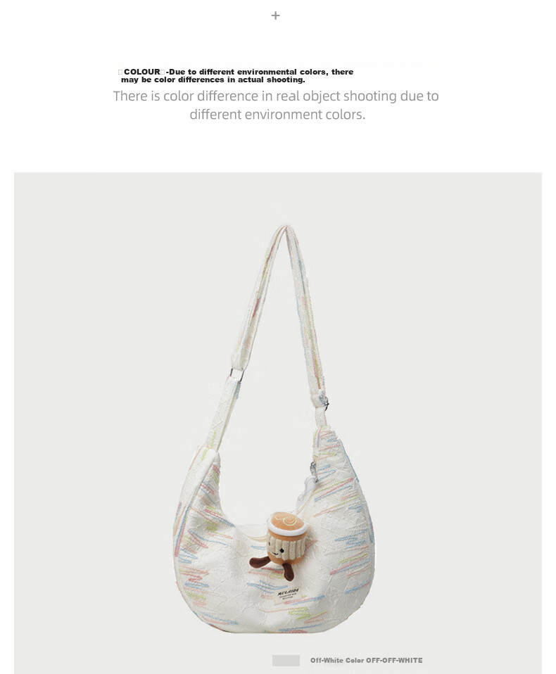 Aiqinghai Handbag, Women's Crossbody Bag, Dumpling Bag, Canvas Bag, Commuter Brand, Birthday And Mother's Day Gift, Practical Present for Mom 14