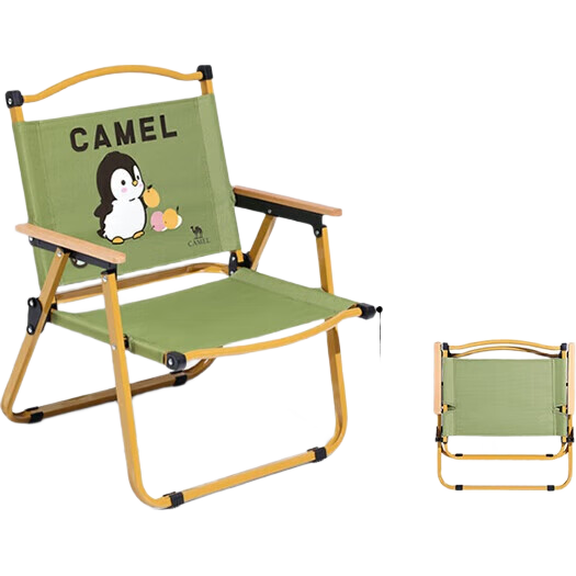 CAMEL Outdoor Camping Folding Chair Portable Backrest Sketching Camping Fishing Stool Kemit Chair 7586Q