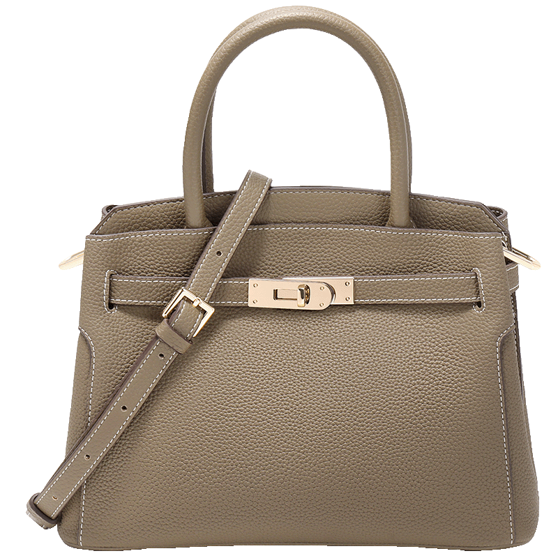 Belle Mother's Day Gift, Women's Bag, Gold-Plated Years Platinum Bag, Gift Litchi Pattern Wedding Bag X7257AX5, Gray