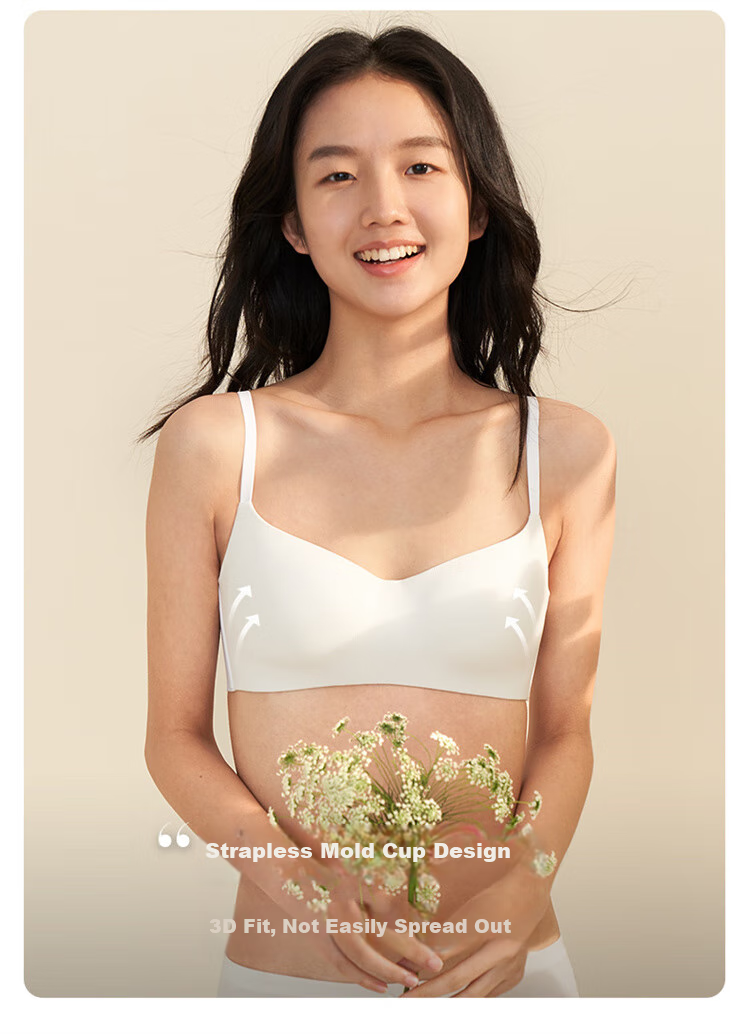 Maniform Three-Stage Teenage Girl Bra, High School And College Student Underwear, Anti-Exposure Brassiere 5