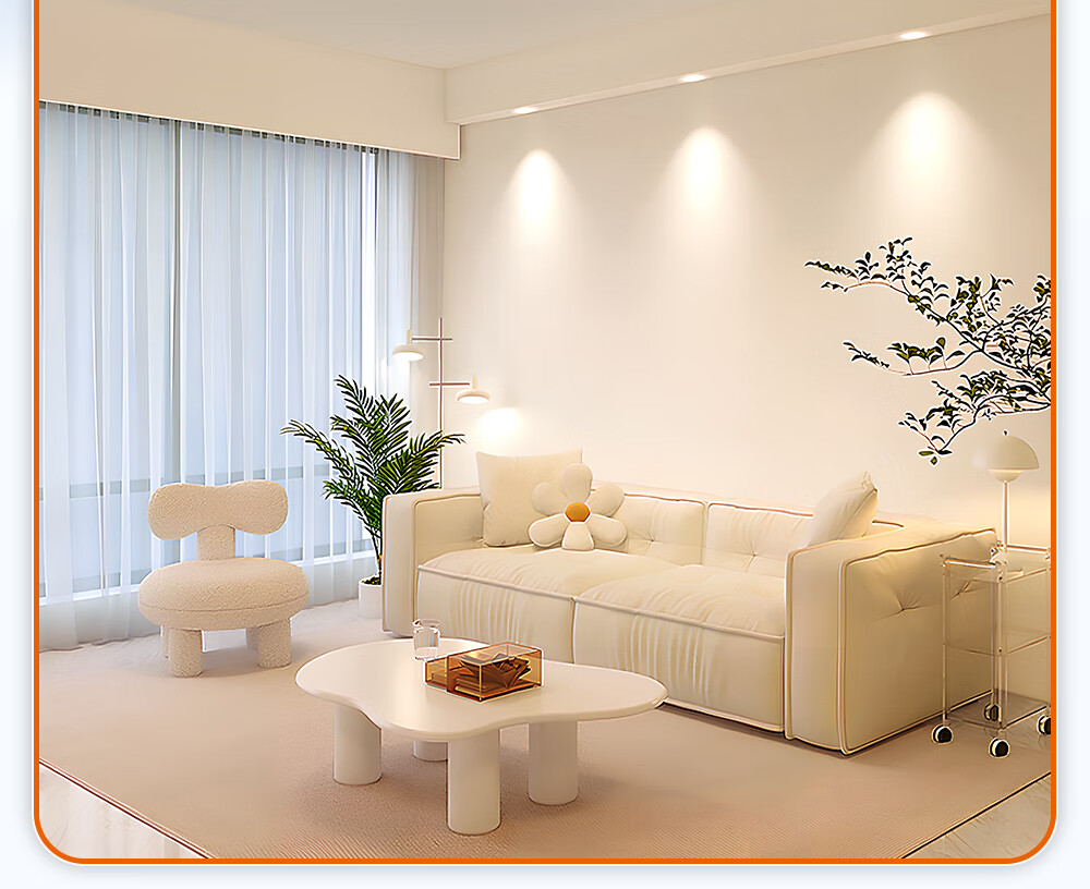 Kuka LED Ceiling Light Eye Protection Integrated Quick Install Living Room Bedroom Lamp 48cm Square Three Colors [Installation Included] 21