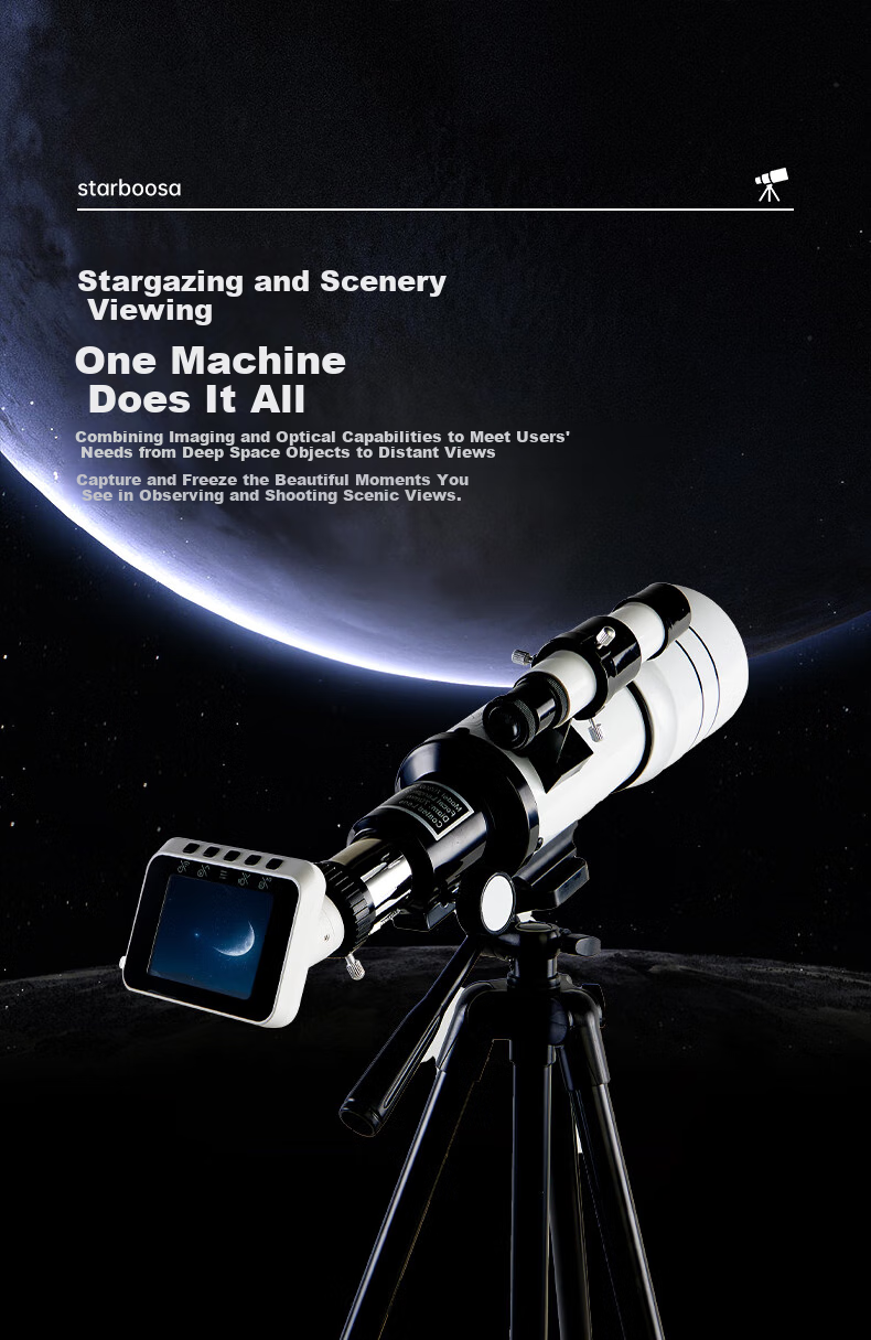 Starboosa Astronomical Telescope with Smart Star-Finding Connection Display, Children's Day Gift for Primary And Secondary School Students 7