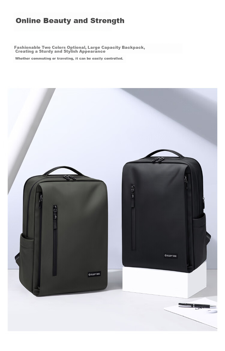 GOLF Backpack for Men, Travel Backpack 15.6/16 Inch Laptop Bag, Student Schoolbag with Multiple Compartments, Water-Resistant Business Travel Bag 4
