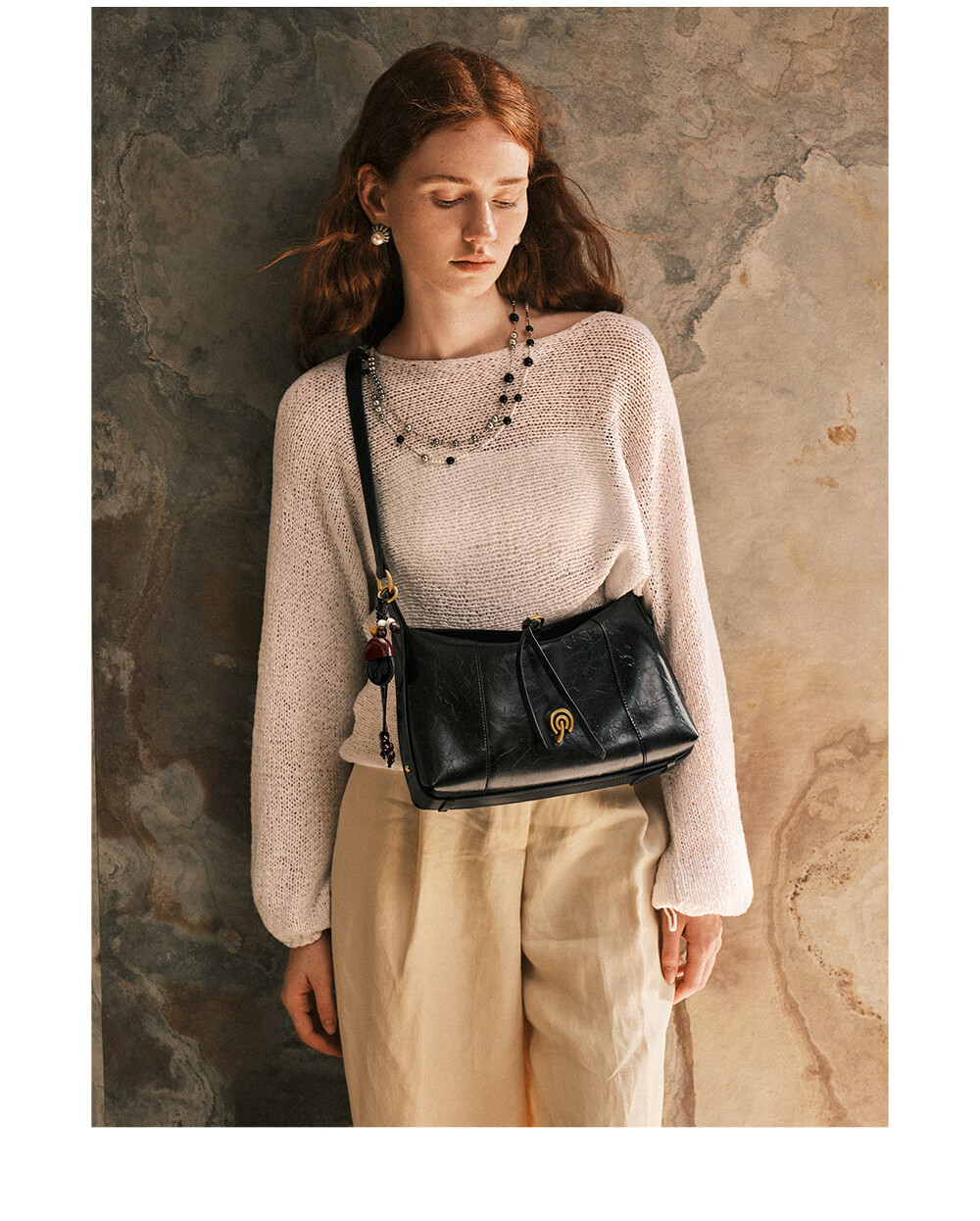 Cnoles Women's Large Capacity Crossbody Bag Genuine Leather Luxury Hobo Shoulder Bag Premium Ladies Bag 7