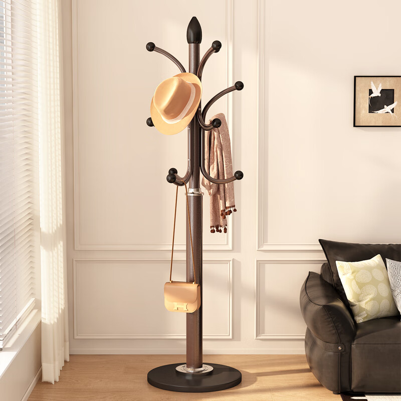Naifeng Floor Coat Rack Bedroom Home Simple Clothes Hanger Stand Minimalist Freestanding Popular Indoor Bag Rack 2