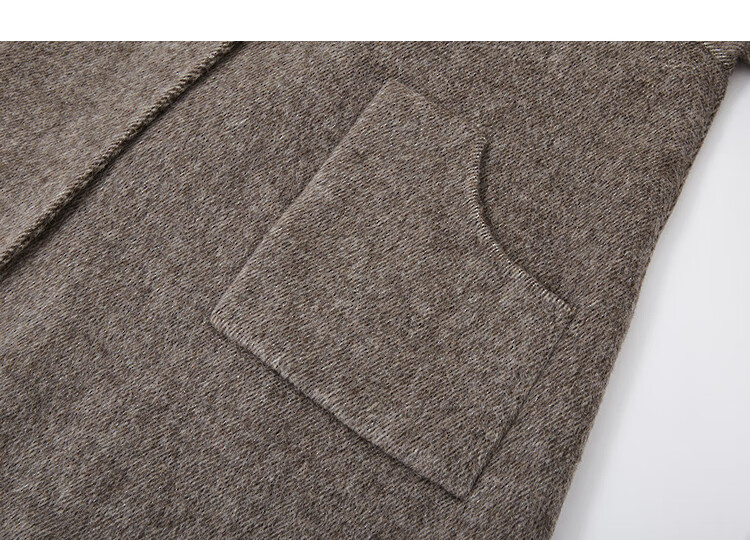 Demana [Quiet Luxury Wardrobe Formula] Winter Fluffy Wool Thick Round Neck Loose Double-Sided Woolen Coat for Women 3
