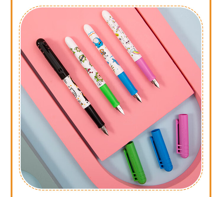 Schneider Back to School Elementary Student Fountain Pen Beginner Kids Practice Pen Birthday Gift EF Nib Cute Series - Underwater Paradise + Monster Party 13