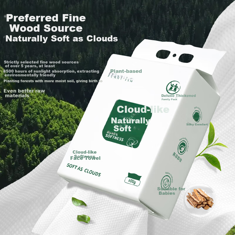 Zhiwuzhuyi Disposable Facial Cleansing Wipes, Hanging Dispenser Family Pack, Extra Large And Thick, Soft Cotton Wipes, Makeup Remover Towels, Face Cleaning Wipes