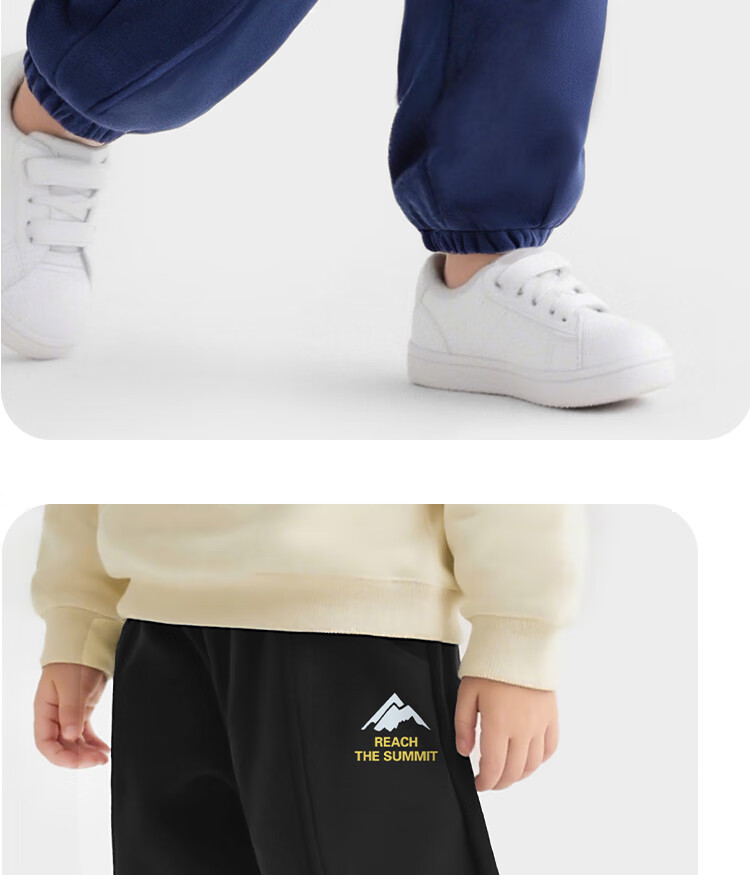 Badibadi Kids Autumn Winter Loose Casual Sweatpants Outdoor Sports Jogger Pants Gray Dinosaur Letter 100 4