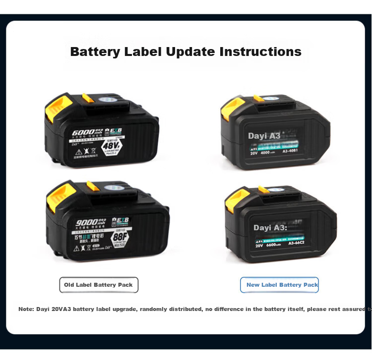 Dayi Electric Wrench A3 Lithium Battery Electric Wrench Brushless Rechargeable Impact Wrench 6802G Power Tool 3