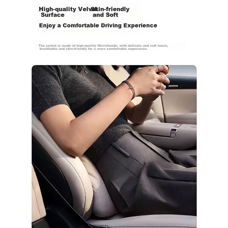 Автомобильная поясничная подушка Mijia Car Comfort Lumbar Support, светло-серая, оригинальная для Xiaomi SU7/YU7, универсальная удобная подушка для спины