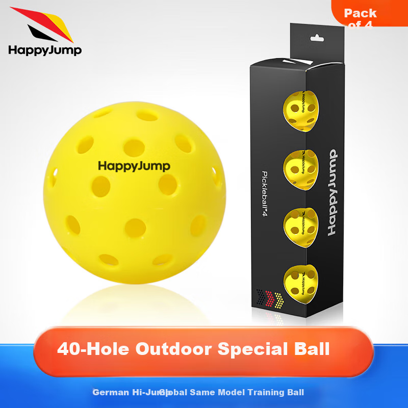 Haitiao (Germany) Pickleball Outdoor Competition Ball, 40 Holes, Professional Training And Competition-Grade Pickleball Ball