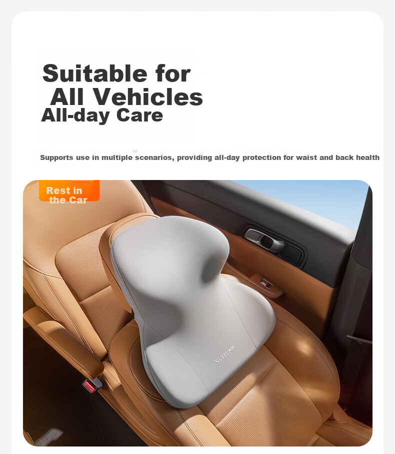 Qiaoshi Car Headrest, Neck Support Pillow for Vehicle Seats, Integrated Neck Pillow for Maibahe And Tesla Seats 35
