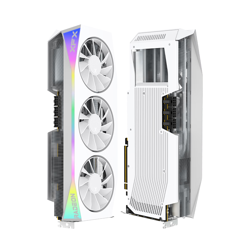 XFX AMD RADEON RX 9070 XT OC Overseas Edition Ultra 16GB White New Gaming Design Intelligent Learning Desktop Computer Discrete Graphics Card