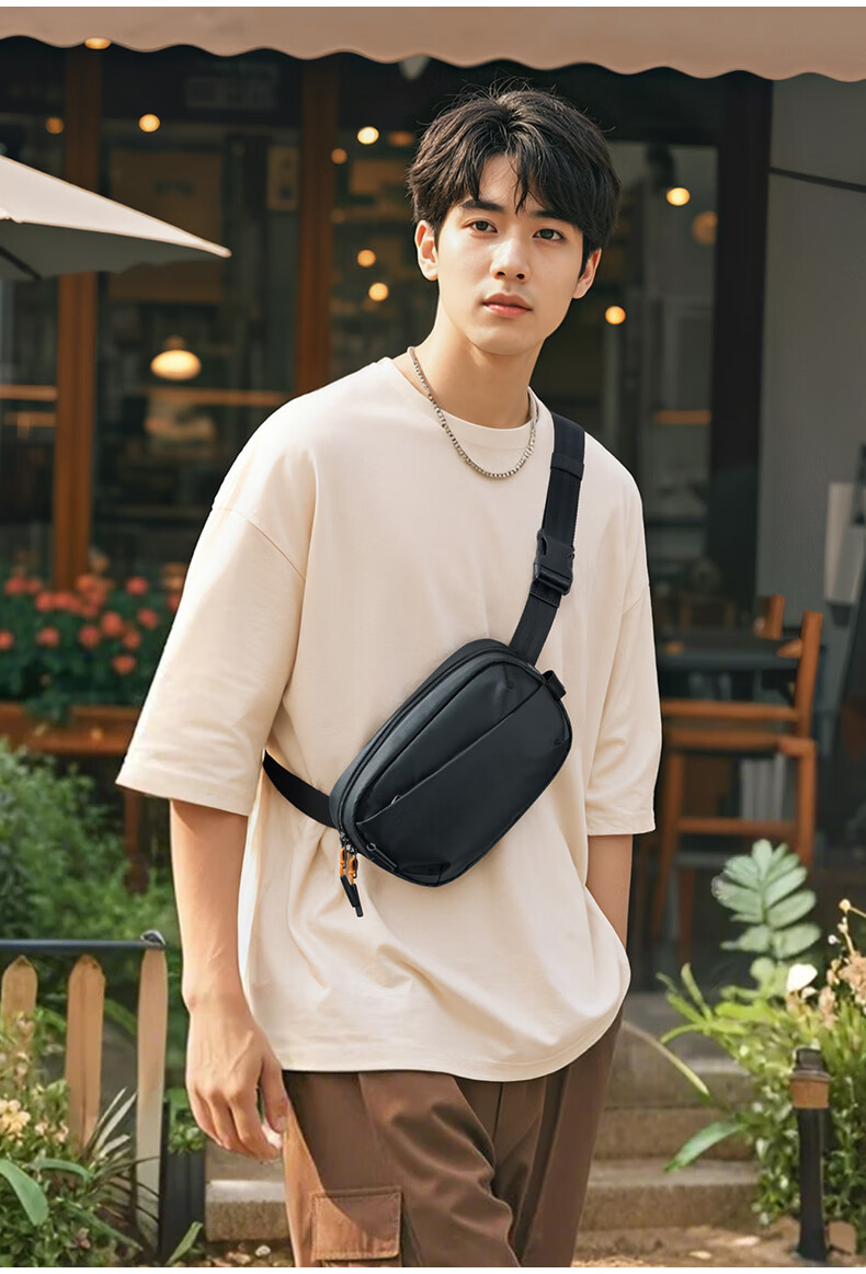 Inateck Women's Lightweight Crossbody Bag Chest Bag Shoulder Bag Student Sports Casual Waist Bag Phone Bag Commuter Small Bag Tundra Green 10