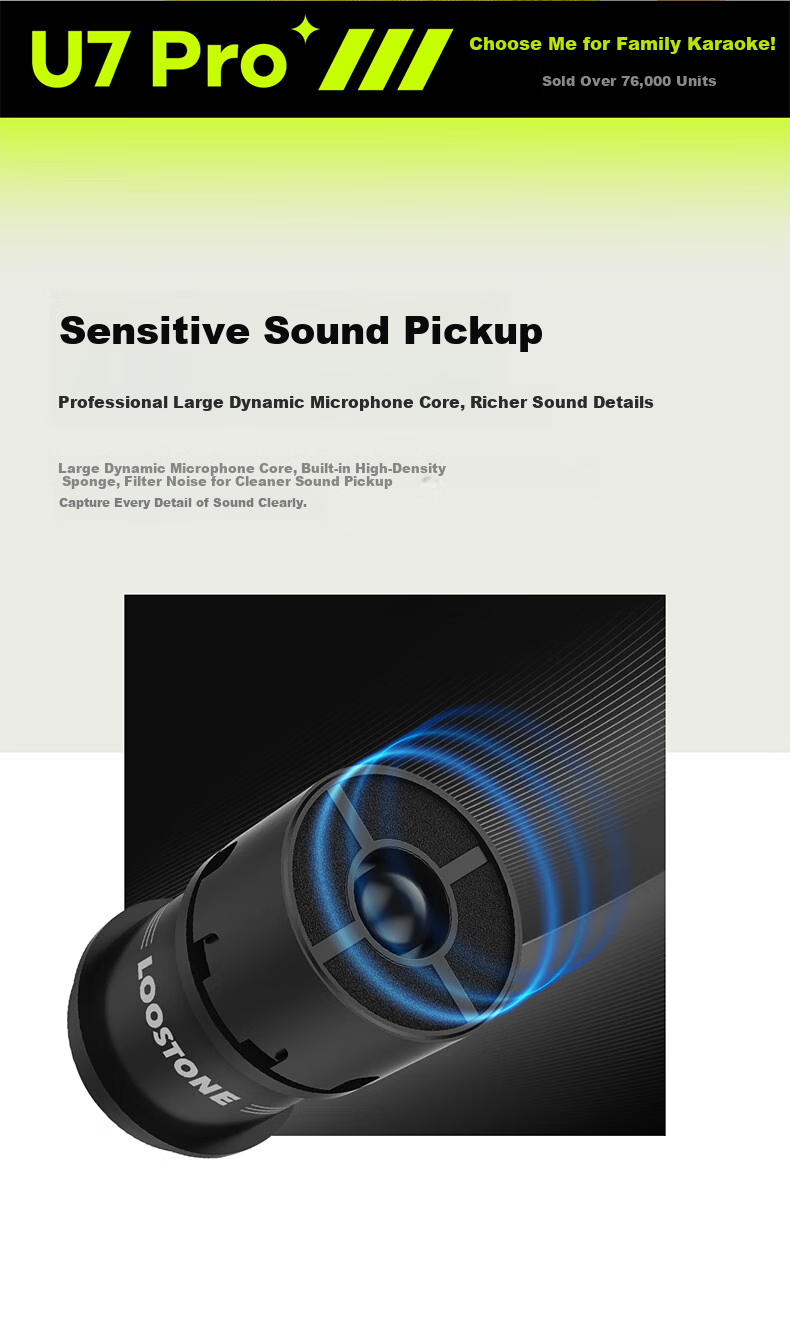 Chunmai Smart TV Wireless Karaoke Microphone, Home KTV Singing, Supports HarmonyOS Smart Device Set with K2 7
