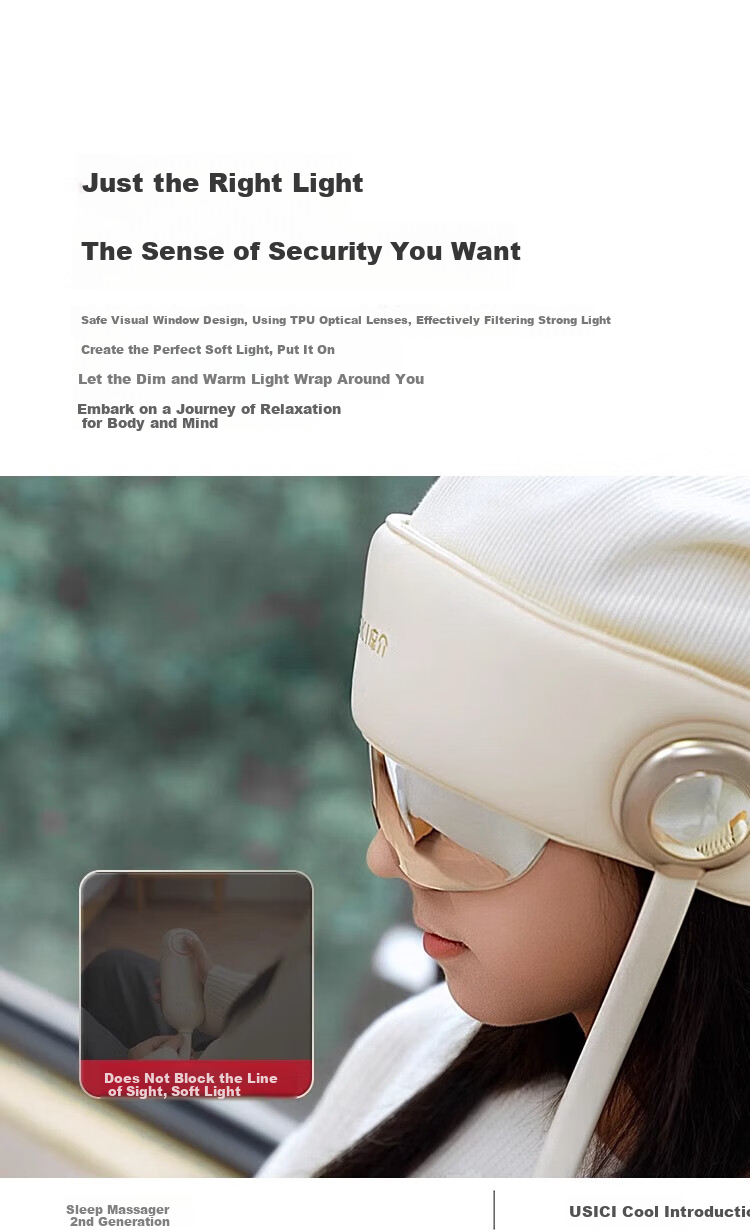 Liangjie R2 Head Massager, Fully Automatic Portable Massage Cap, Scalp Massager with Air Cushion, Kneading And Pressure Relief, Sleep Aid Device, Eye Hot Compress, Mid-Autumn Festival And Birthday Gift for Parents 13