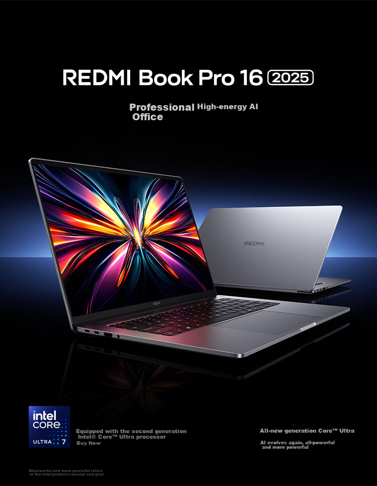MI Notebook Redmi Book Pro 16 Thin And Light Laptop Core Ultra7 32GB 1TB 3.1K Student And Office Laptop 1