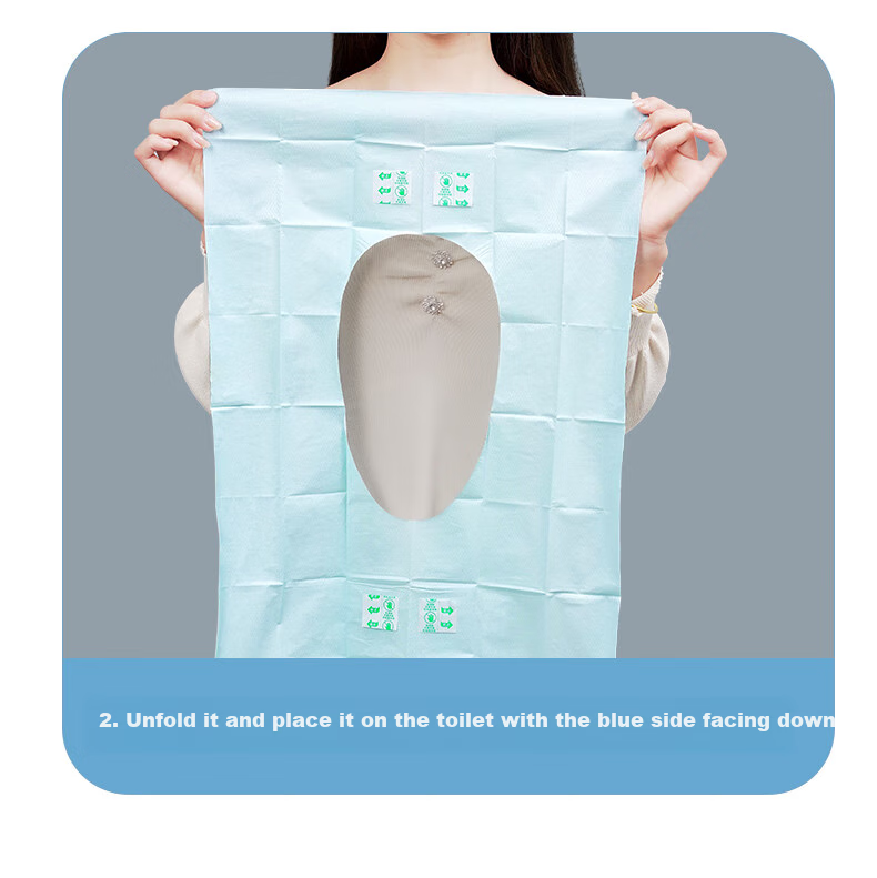 JOYTOUR Disposable Toilet Seat Covers, Waterproof And Hygienic for Travel And Business Trips, Suitable for Pregnant Women, 50 Pieces Per Pack 3