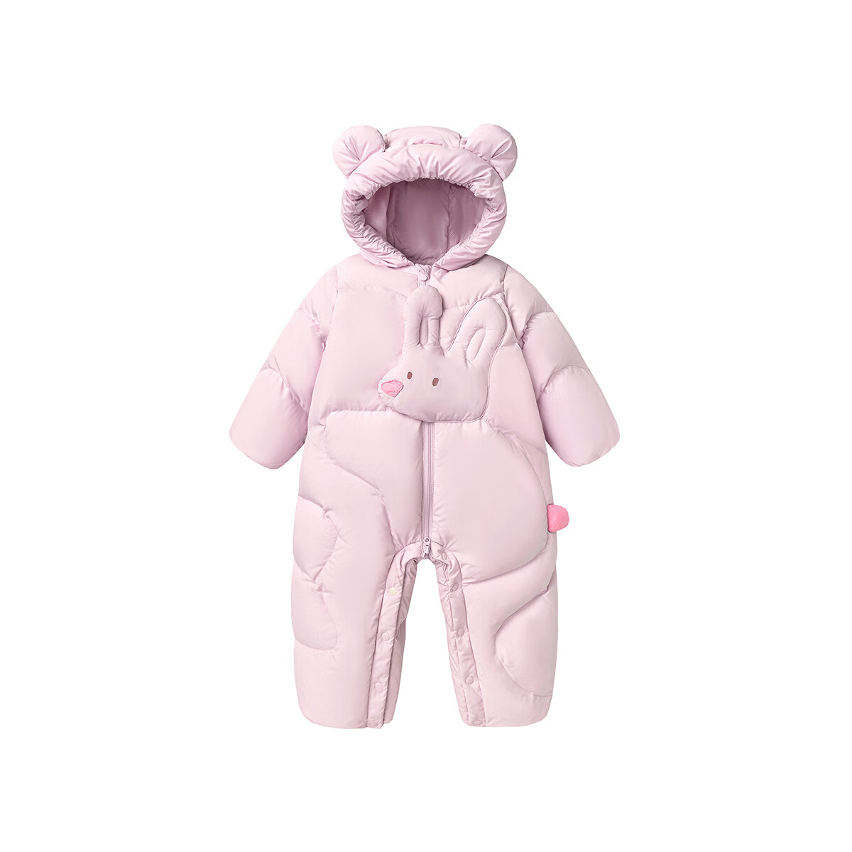 Minibala 【Water-Repellent Velvet】Unisex Kids Down One-Piece Suit Baby Three-Protection Romper 2025 Autumn Winter