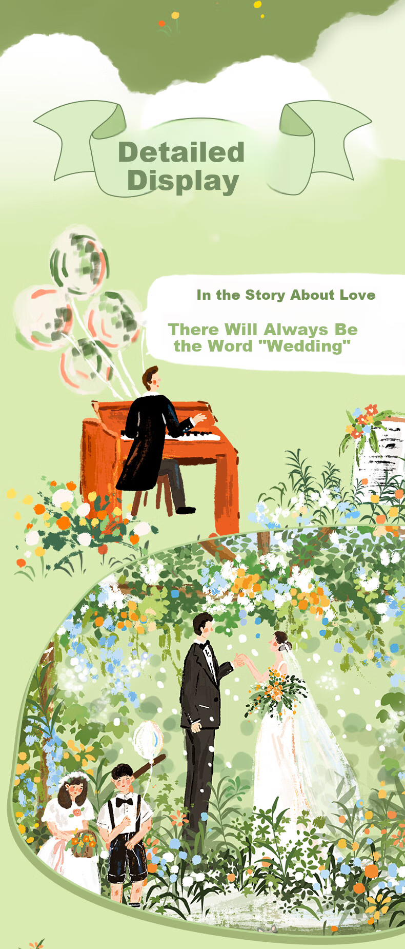 Maodetiankongzhicheng Puzzle, Zhu Encouragement, 1000 Pieces Jigsaw Puzzle, Wedding in Progress, Wedding Gift for Adults, Adult Puzzle, Gift for Girls 4