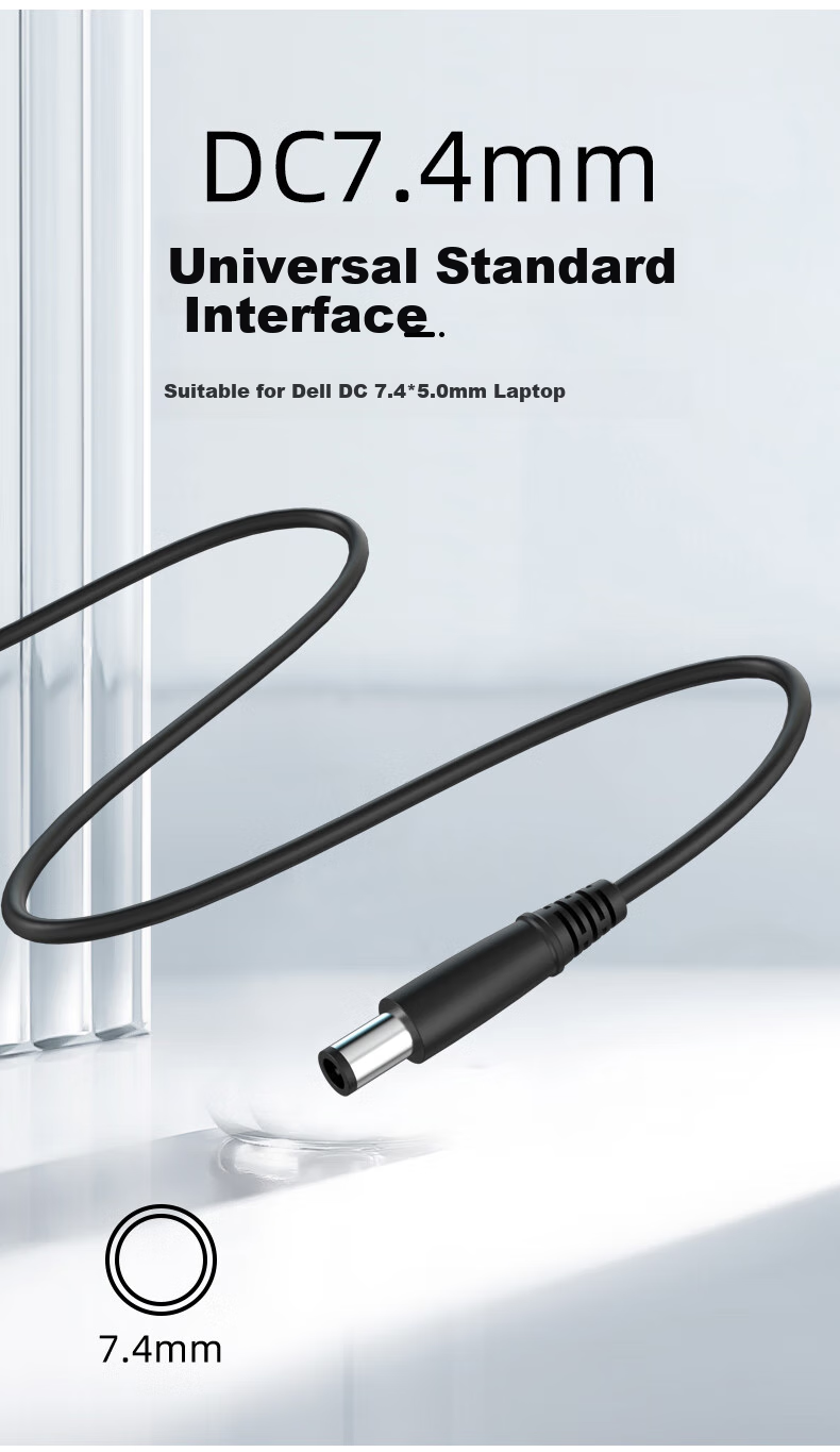 Elei Dell Laptop Charger, 90W, 19.5V 3.34A/4.62A, Small Round Port with Pin, DELL Computer Power Adapter, 2.31, Portable, 4530 1