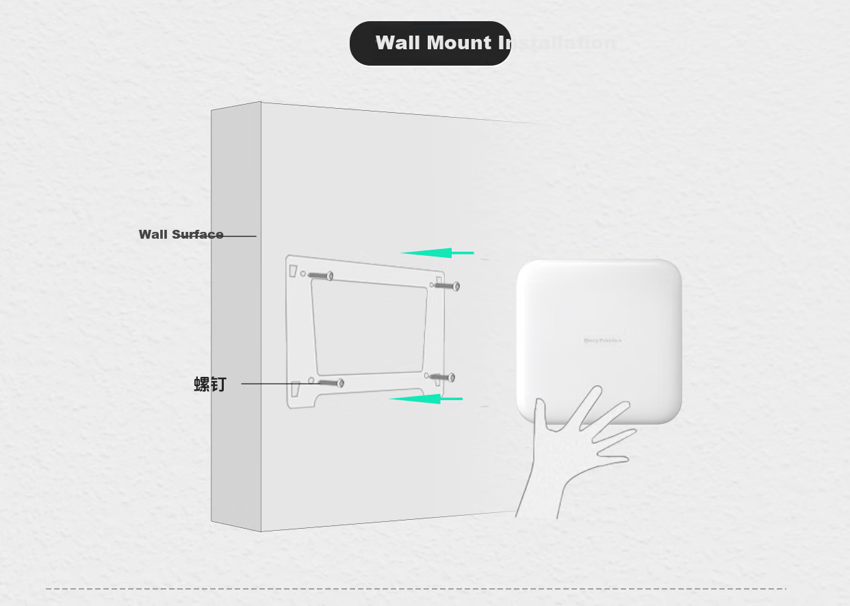 VOLANS WiFi 6 AX1800 Dual-Band Gigabit Ceiling-Mounted AP, Enterprise-Grade Commercial High-Power WiFi Wireless Access Point, Standard POE Power Supply, VP1800G-AX 15