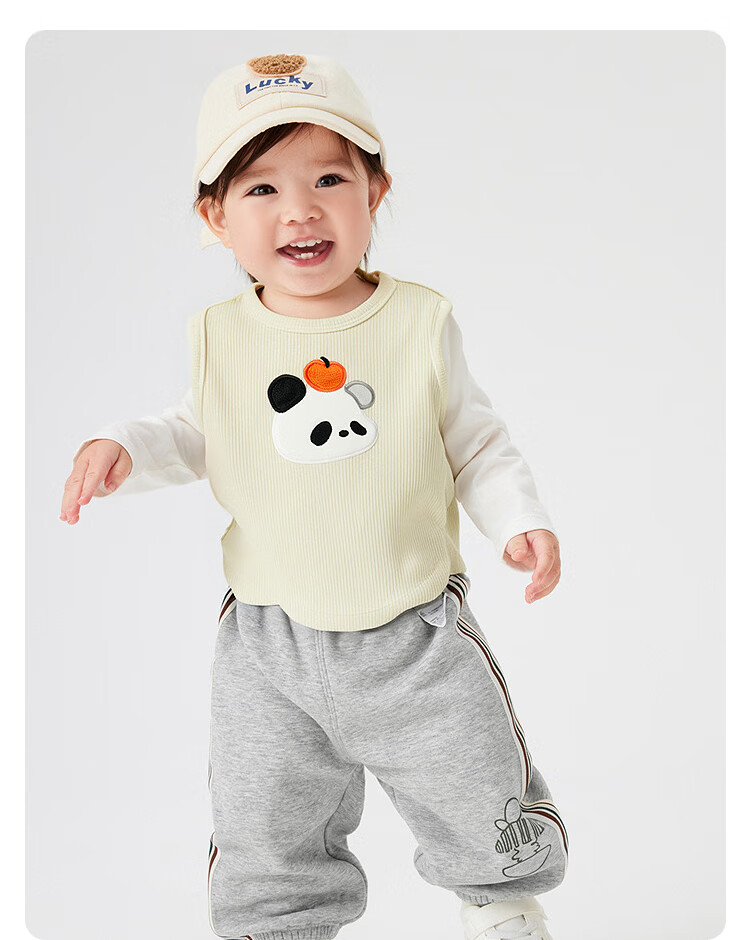 Balabala BalaOne Baby Vest Autumn Wear Cute Fashionable Boys Girls Innerwear Top 13