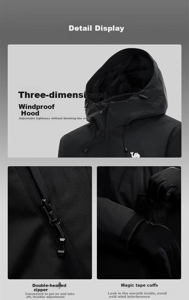 CAMEL (CAMEL) 【Wang Junkai's Choice - Rain God Cruiser】Outdoor 3-in-1 Fleece Assault Jacket 2025 New Model Coat 21