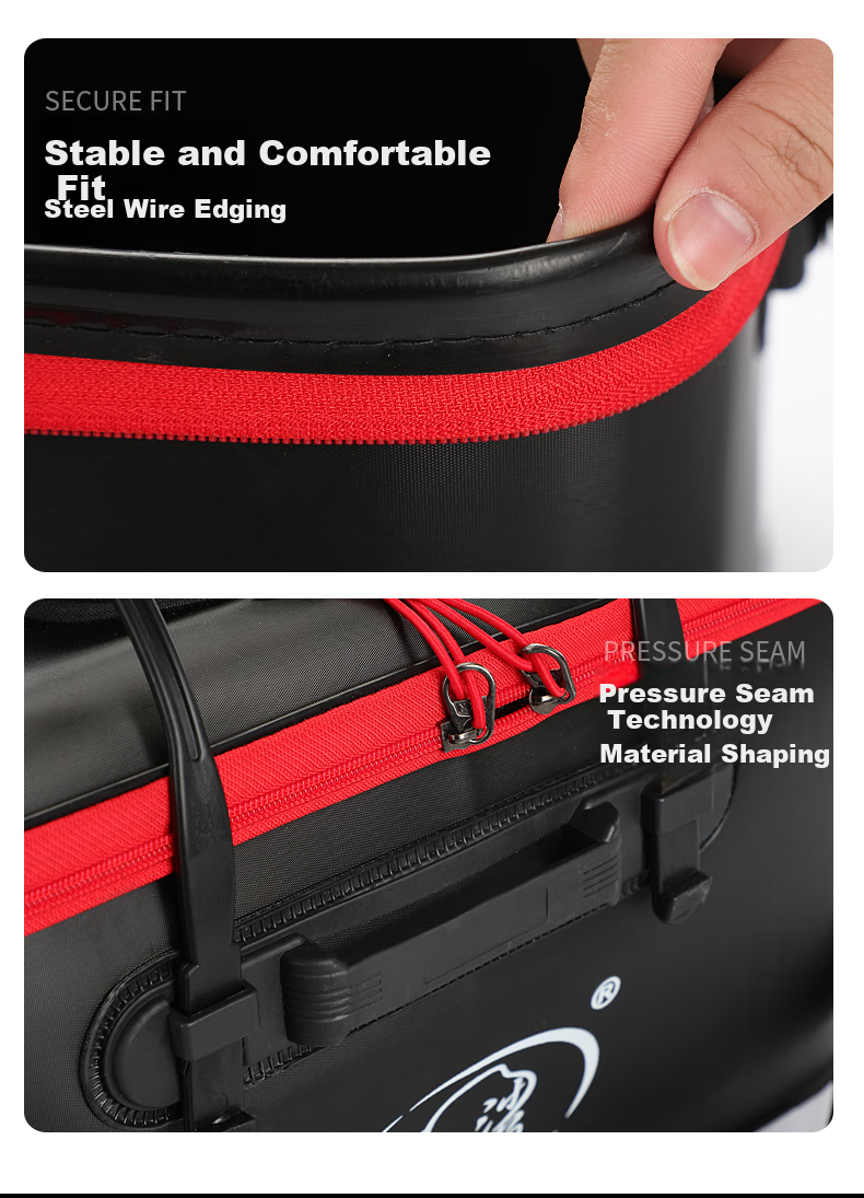 Shensha Folding EVA Fishing Bucket with Handle, Thickened Portable Small Water Bucket for Catching Fish And Live Fish, Fishing Tackle 4