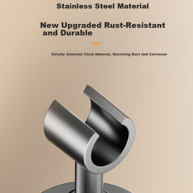 Shangmeide 304 Stainless Steel Shower Head Holder, No Drilling Required, Adjustable Fixing Device, Strong Load-Bearing Capacity of 10kg, Shower Head Bracket 12